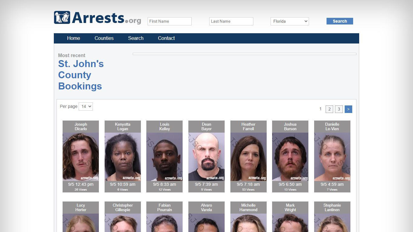 St. John's County Arrests and Inmate Search